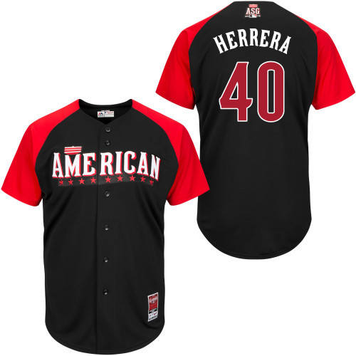 American League Authentic #40 Herrera 2015 All-Star Stitched Jersey